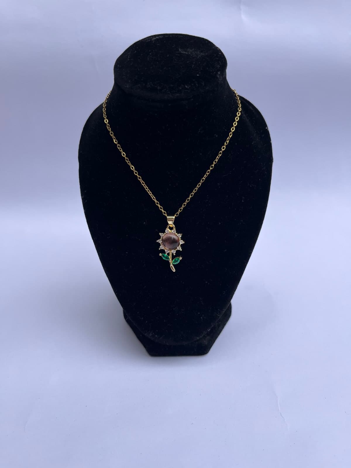 Dainty Sunflower Necklace
