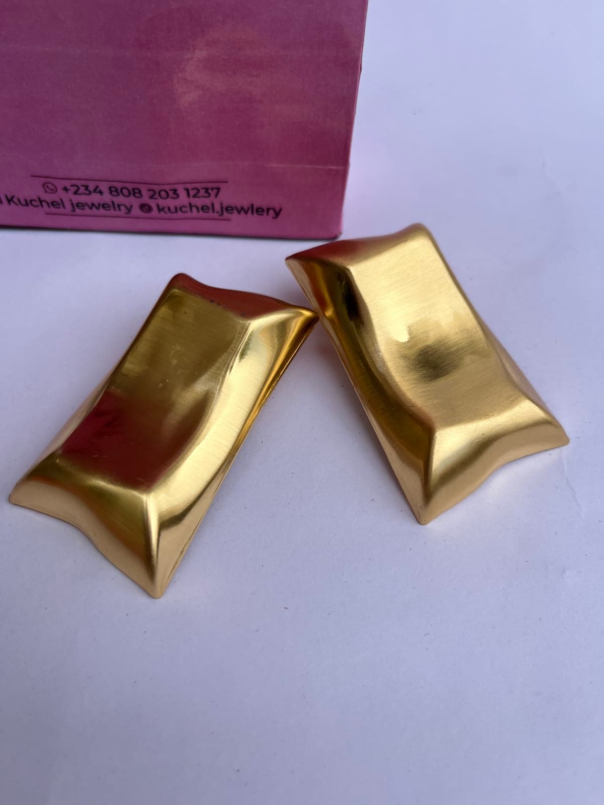 Gold Bar Fashion Earrings