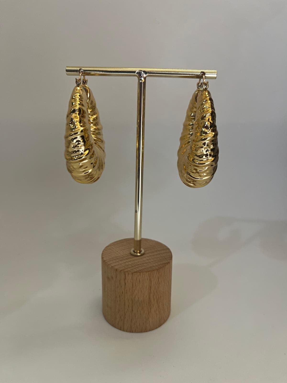 Fashionable hoop earrings